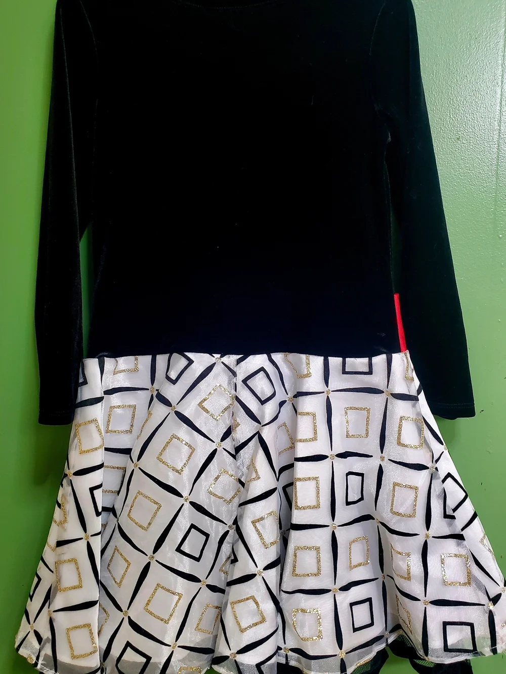 Bonnie Jean Black and White Holiday Dress
